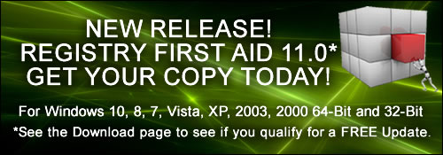 Registry First Aid 11.0 for Windows 11, Windows 10, Windows 8, Windows 7, Vista, XP, 2008, 2003, 2000 Released!